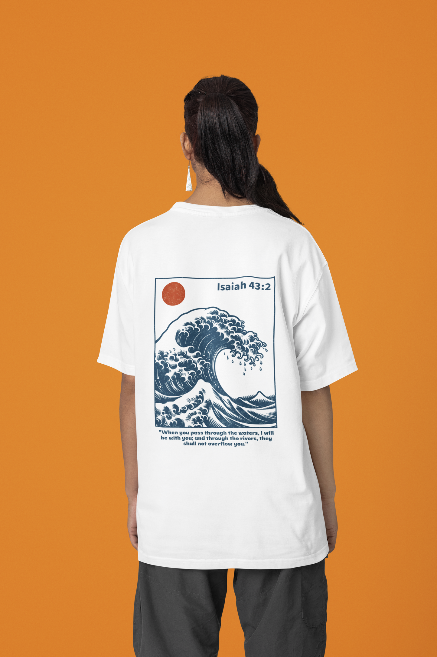 Isaiah 43:2 - Oversized Tshirt (Front & Back)