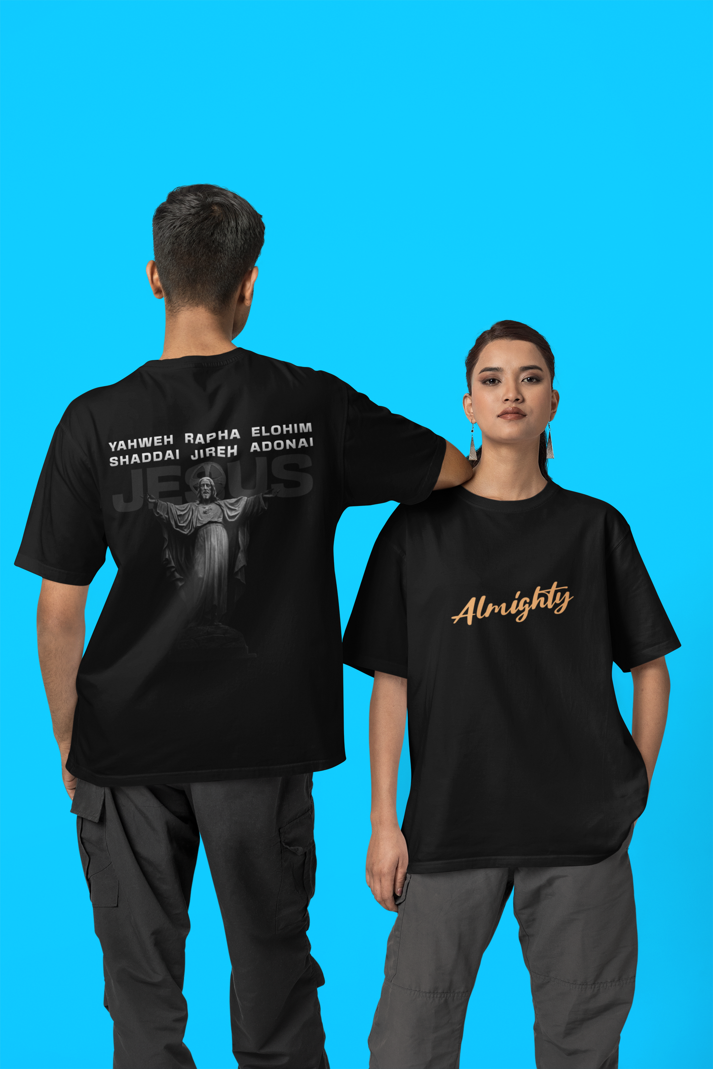 YHWH - Oversized Tshirt (Front & Back)