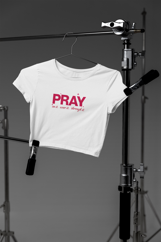 On it Over it Through it - Crop Top