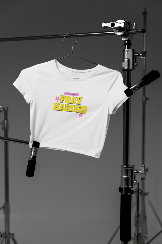 Pray Harder - Crop Top