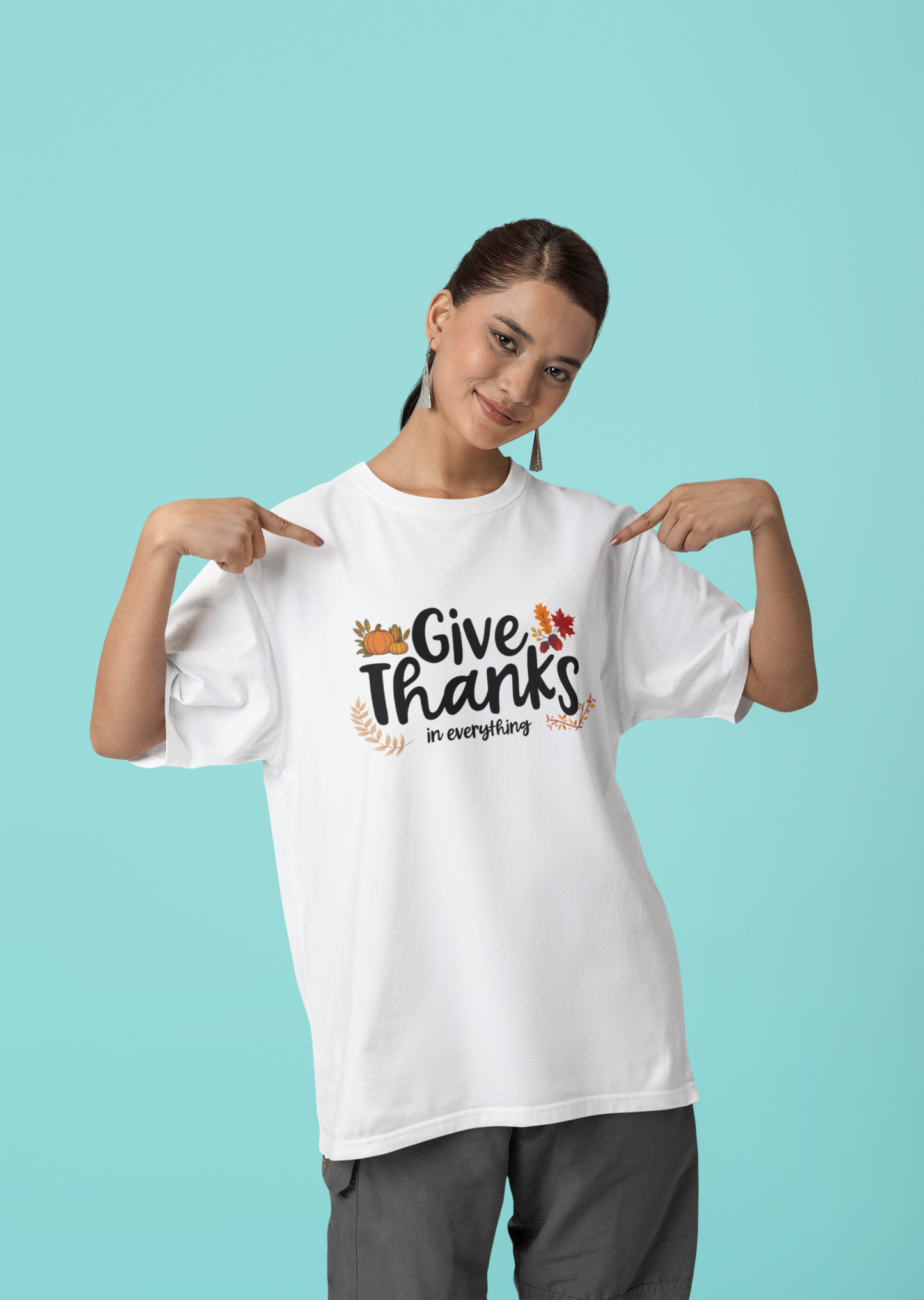 Give Thanks - Oversized T shirt