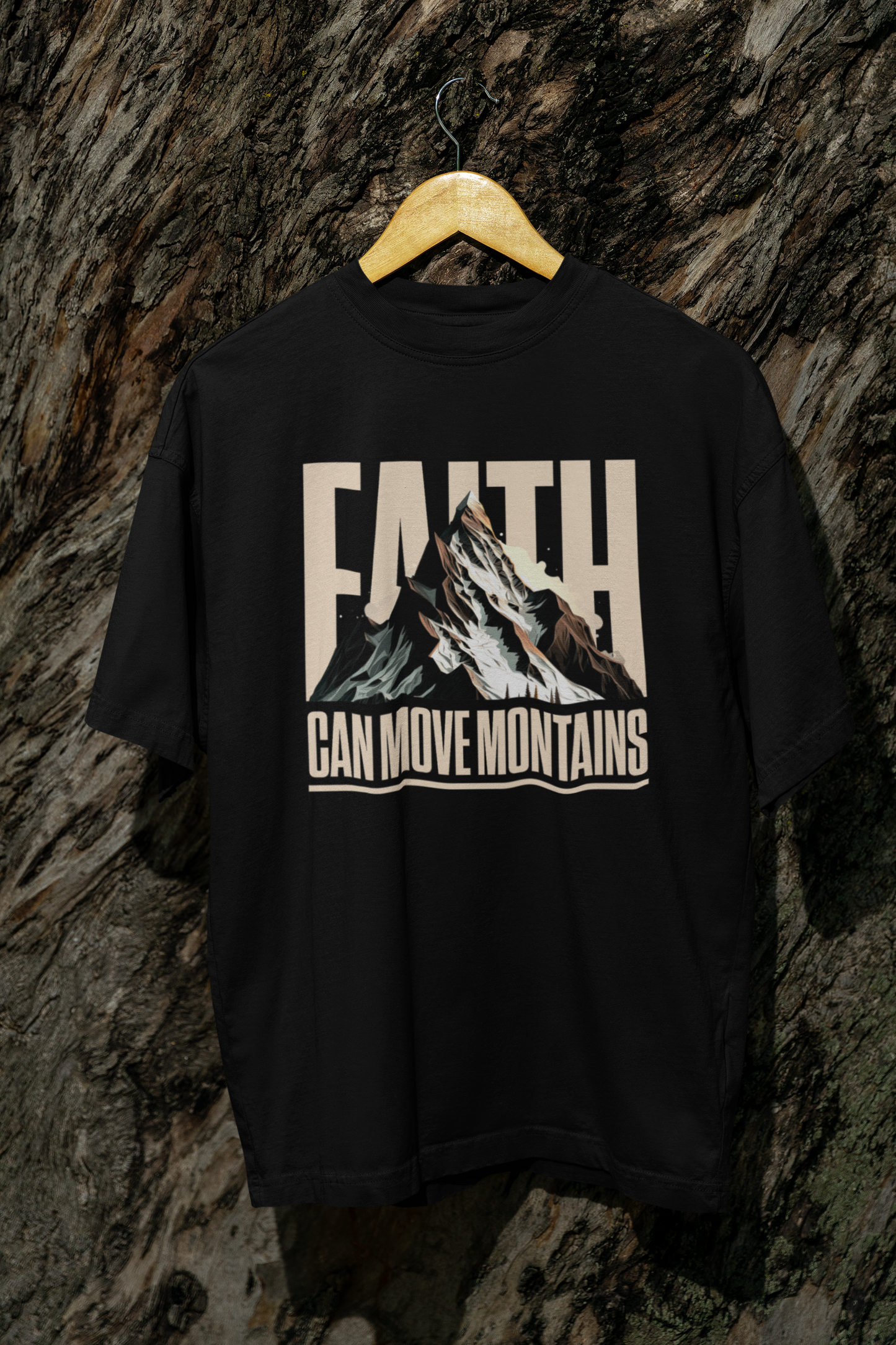 Faith can move mountains - Oversized Tshirt