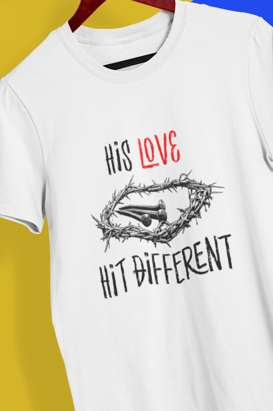 His Love Hit Different - Unisex Oversized T-Shirt