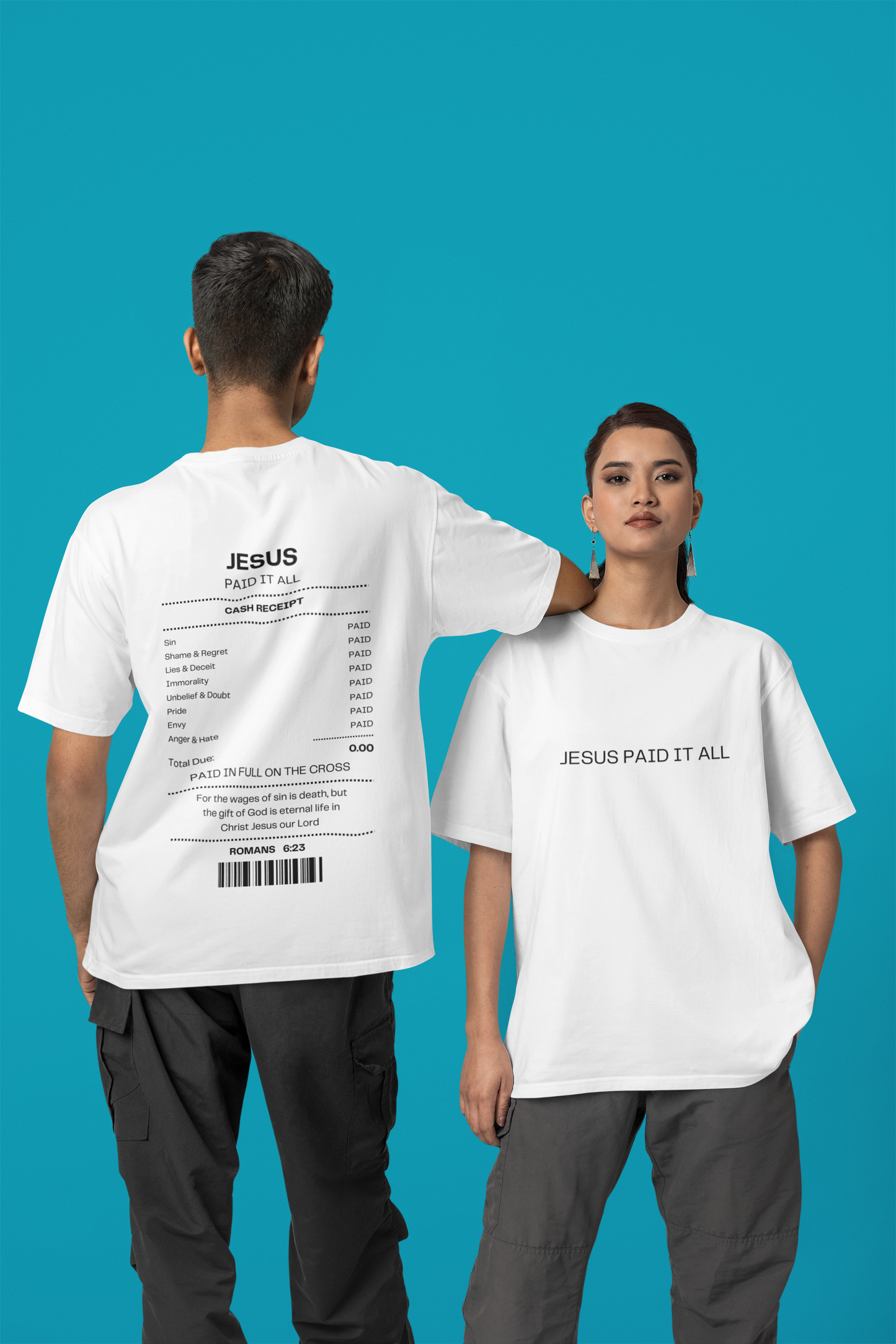 Jesus paid it all - Oversized T-Shirt