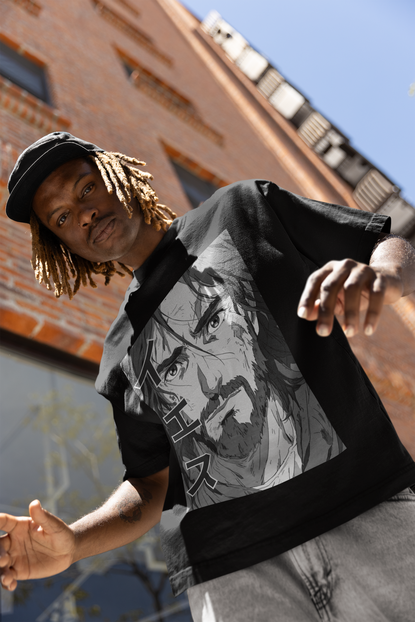 Jesus Anime - Oversized T-Shirt