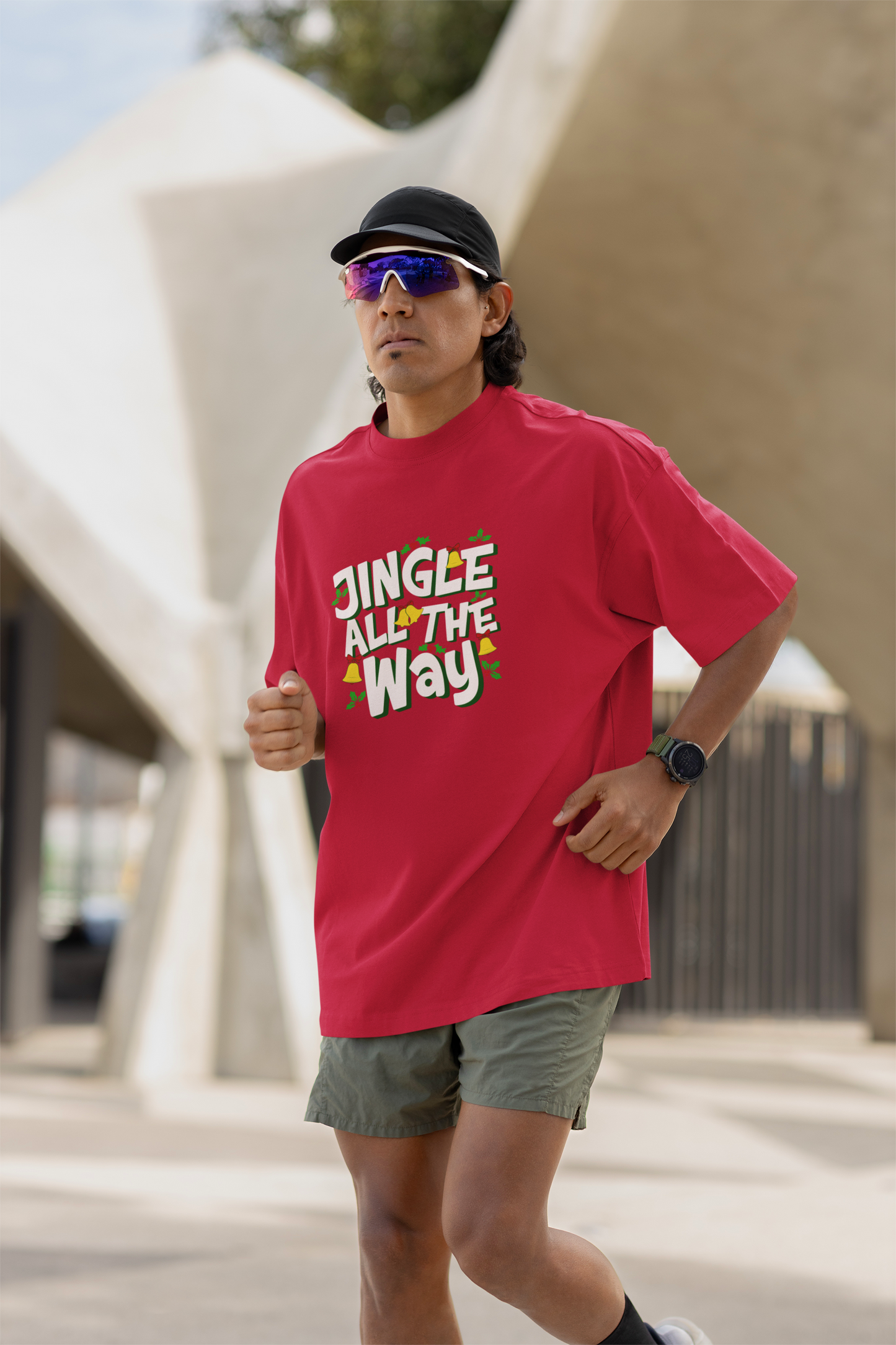 Jingle all the way - Christmas Oversized T-Shirt