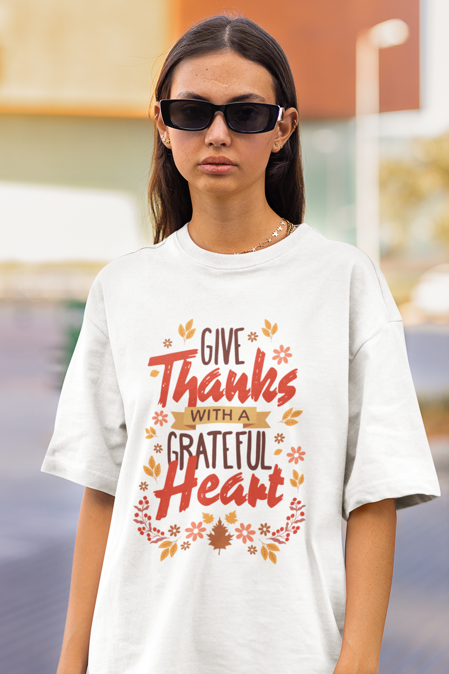 Give Thanks - Oversized Classic T-Shirt