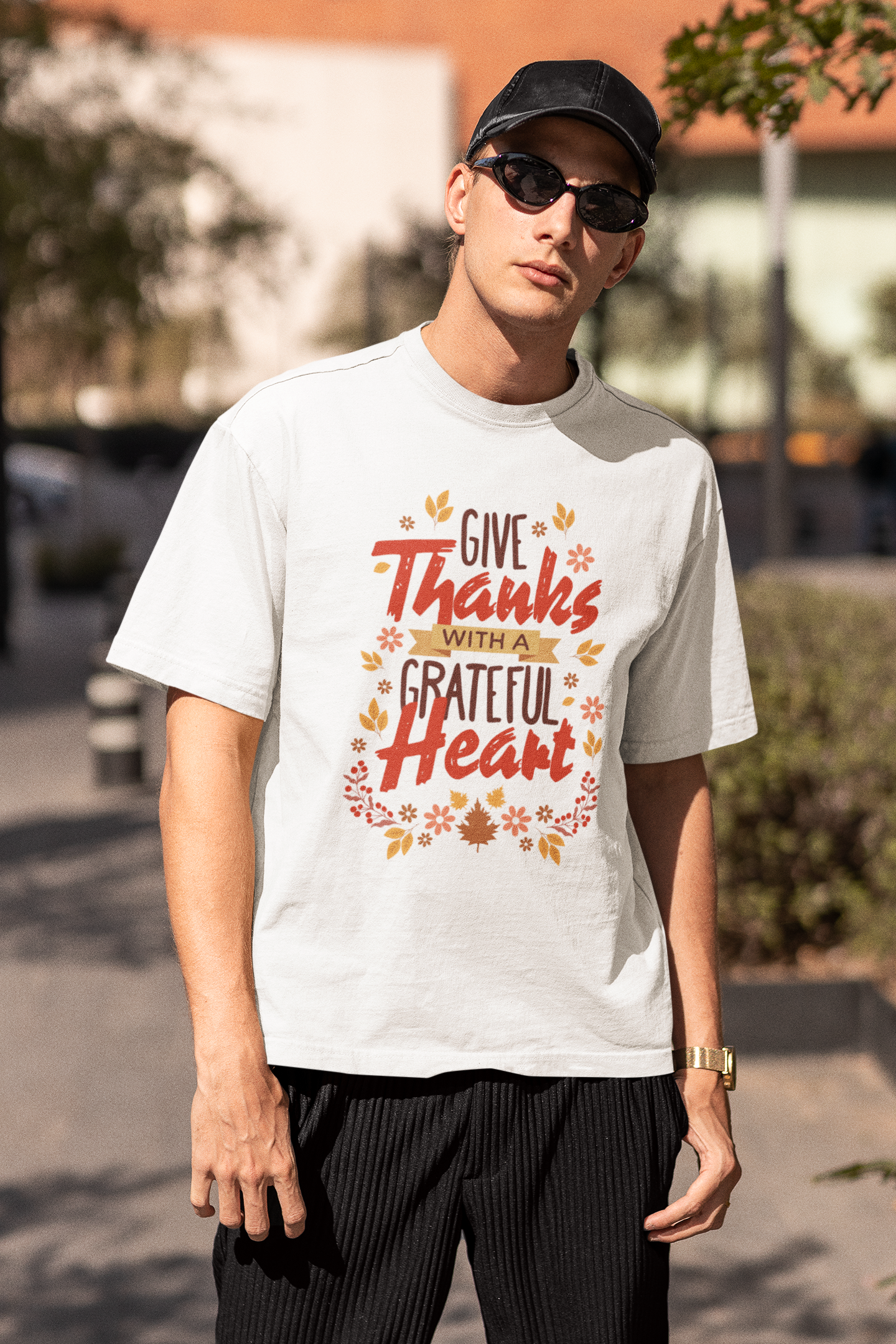 Give Thanks - Oversized Classic T-Shirt