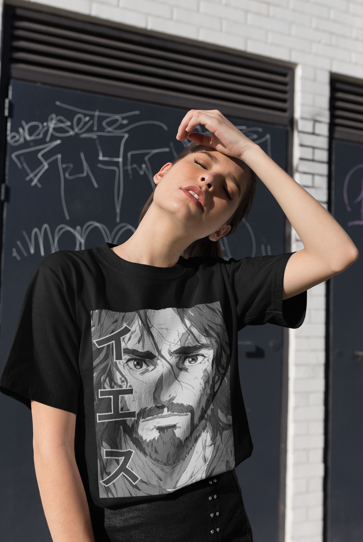Jesus Anime - Oversized T-Shirt